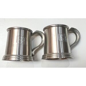 2 Jostens Pewter JBC 98 Mini Tankard 2" x 2" EUC Vintage Decor Collectible